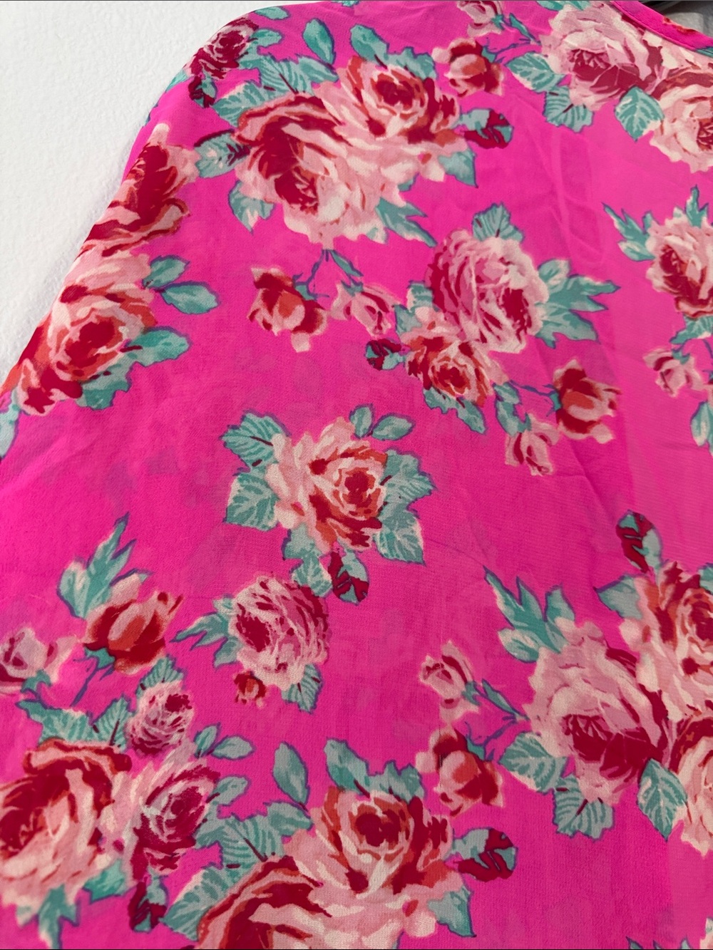 Floral Kimono - Hot Pink OSFM - Picture 5 of 5